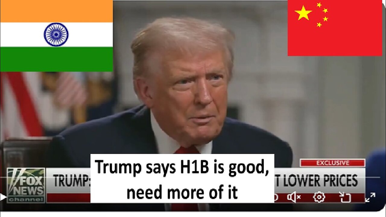 Trump says H1B is good, we need more of it