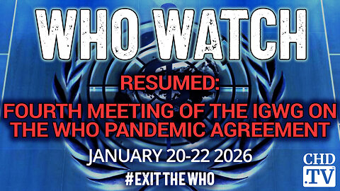 WHO WATCH: Intergovernmental Working Group (IGWG) on the WHO Pandemic Agreement | Jan 23
