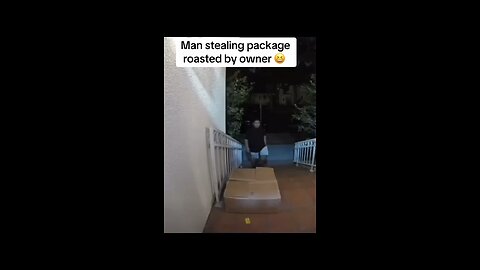 Man caught stealing package hilariously roasted by owner 😆📦 #PackageRoast #japd