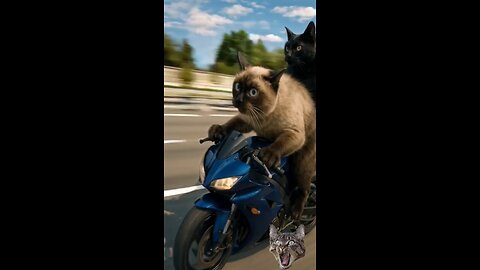 🏍️ "Fast & Fur-ious: The Cat Edition!"