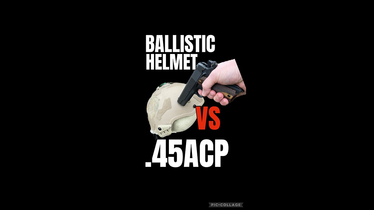 Ballistic Helmet Test, 45ACP