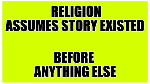 You cannot create a story explaining the origin of story