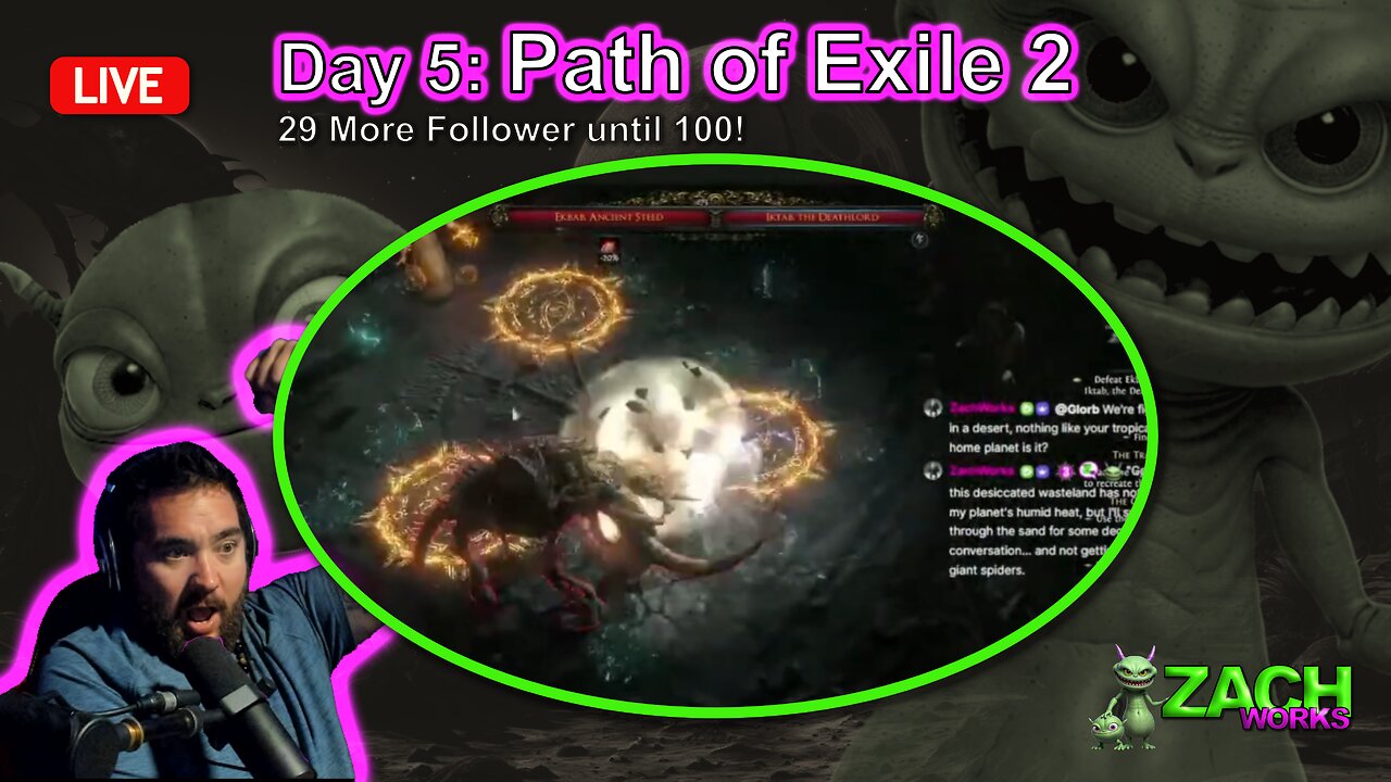 Day 5 Path of Exile 2: Act 2 Boss Battles! 28 Followers to Go!