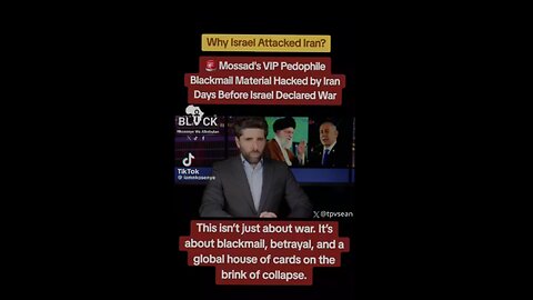 Mossad's VIP Pedophile Blackmail Material Hacked by Iran Days Before Israel Declared War