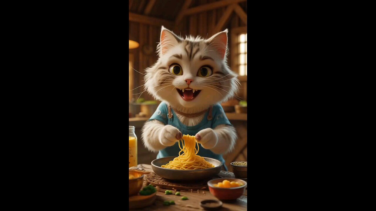 cat cooking 🍳🍳🍳