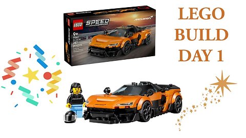 Building a LEGO McLaren W1 Day 1 || Build Your Own Speed with LEGO