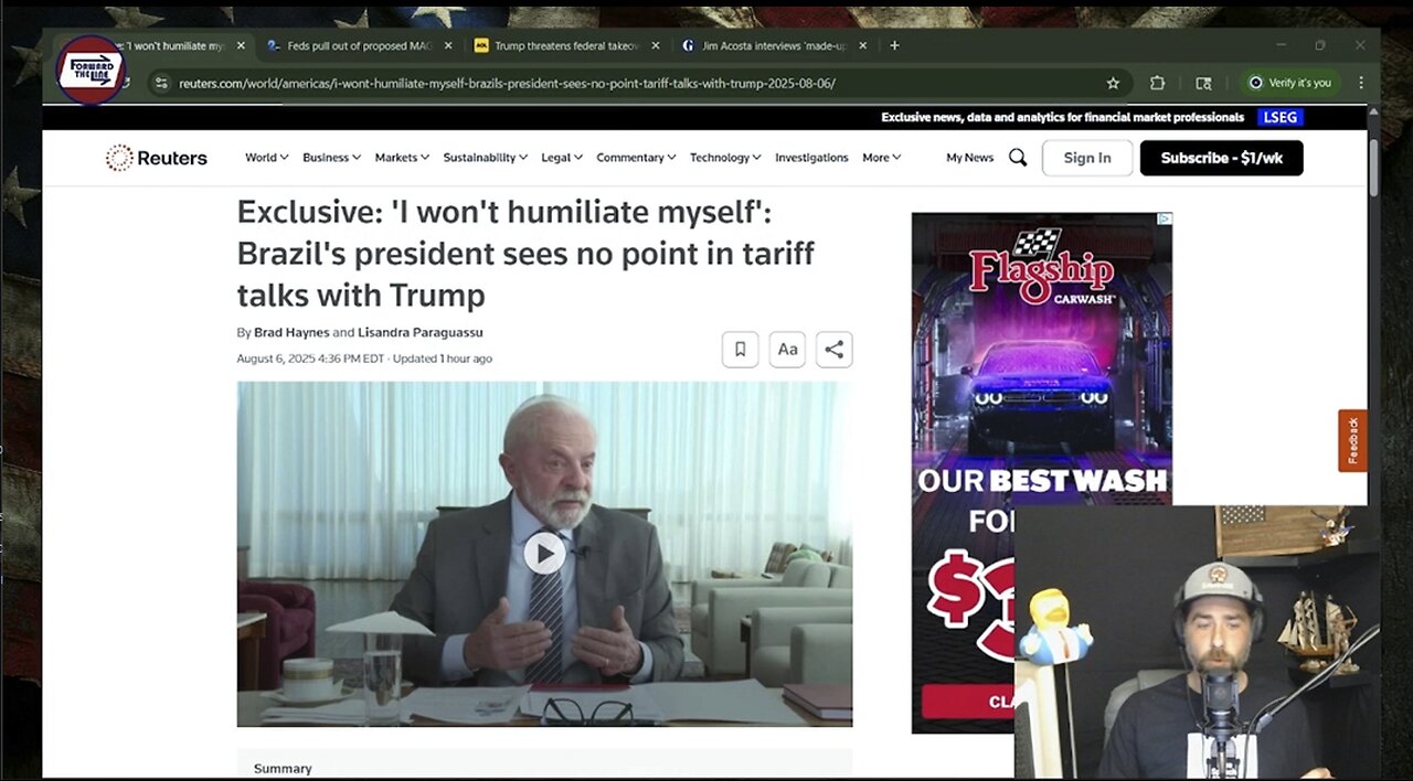 Lula Brazil Wont Negotiate & MD MAG TRAIN? - Episode 25 p.3 | Forward the Line Podcast