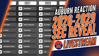Auburn Football SEC Schedule Announcement (2026–2029) | Live Reaction