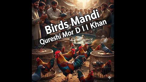 Birds Mandi Qureshi Mor D I Khan | Live Market Scenes of Hens & Murghas