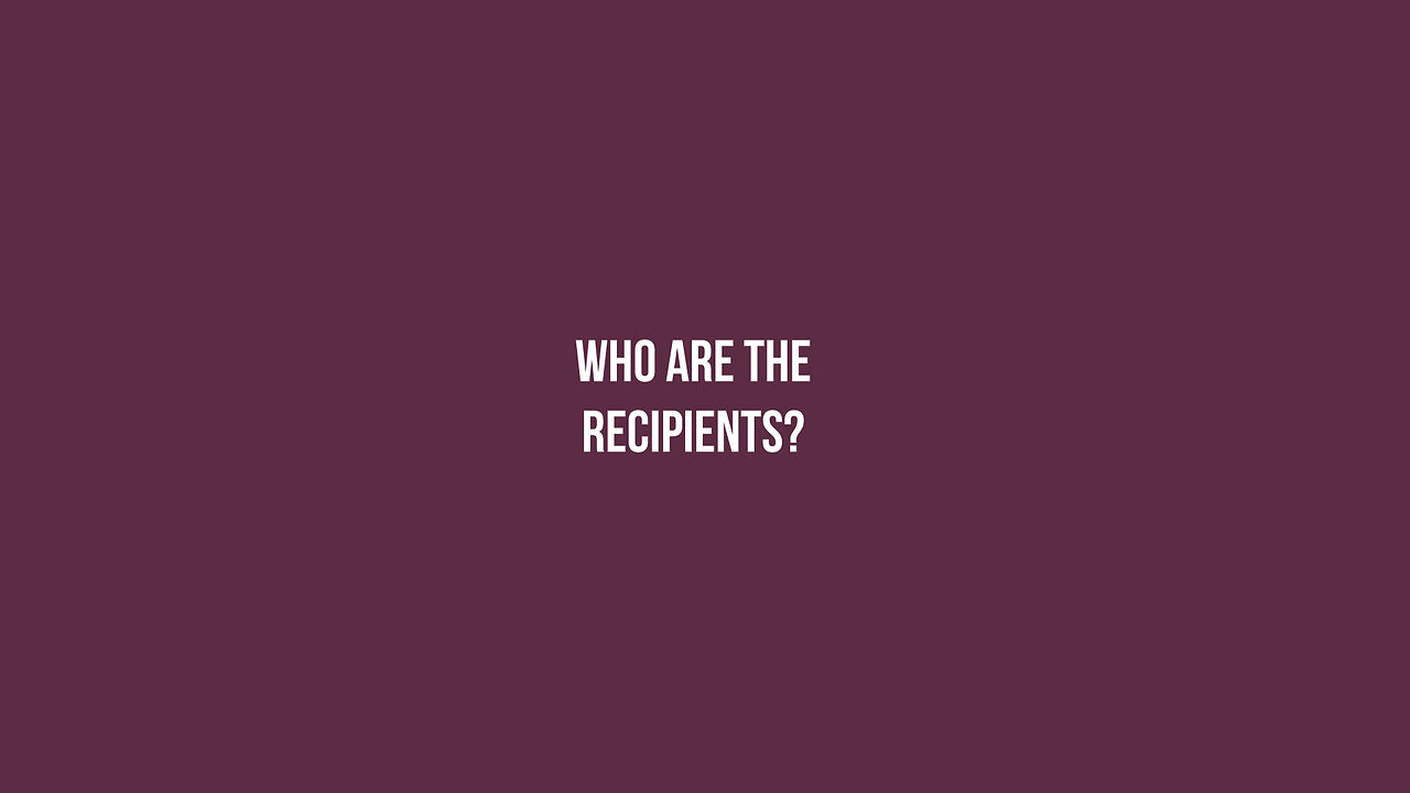 The Book of 1 Peter: Who are the recipients?