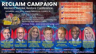 Florida Reclaim Campaign Town Hall Conference Live - Saturday, July 26 at 9:20AM EST