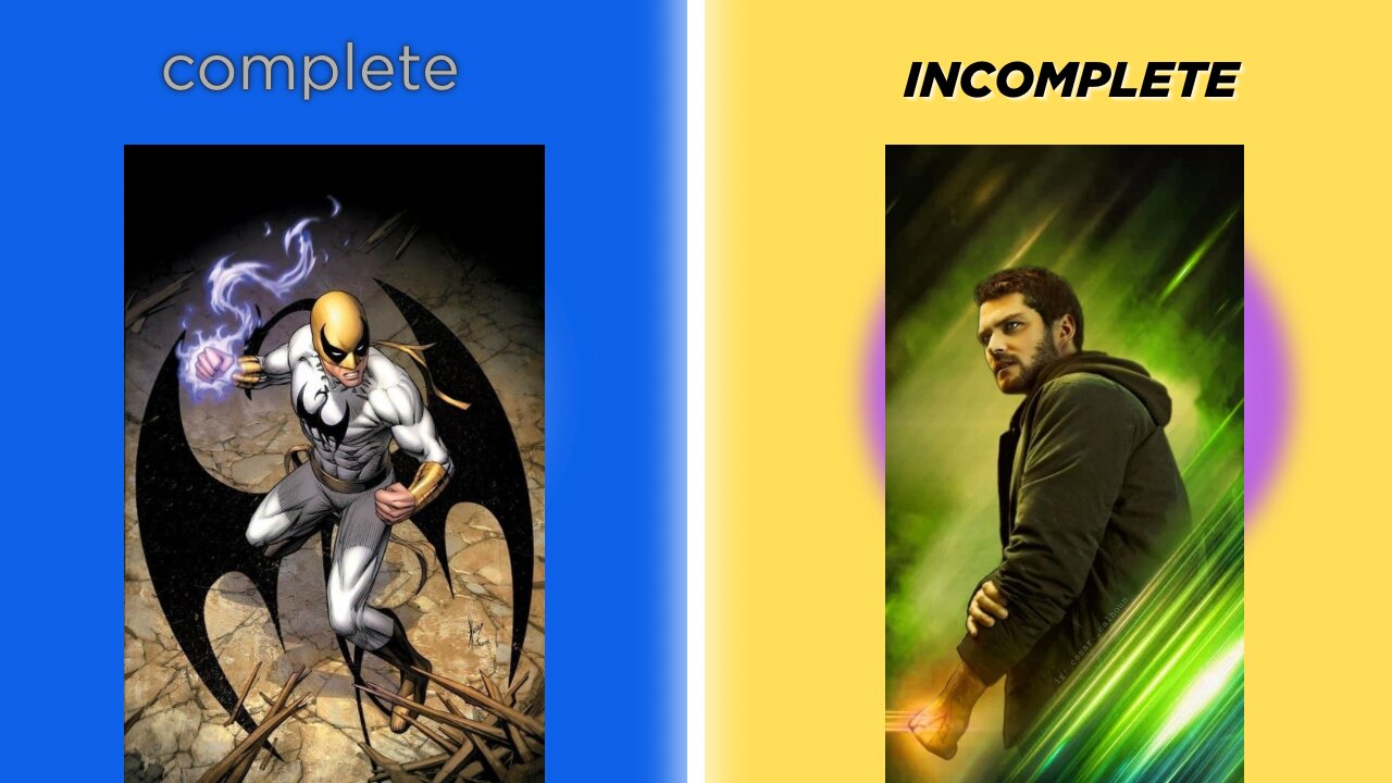 Marvel characters that are incomplete or underdeveloped