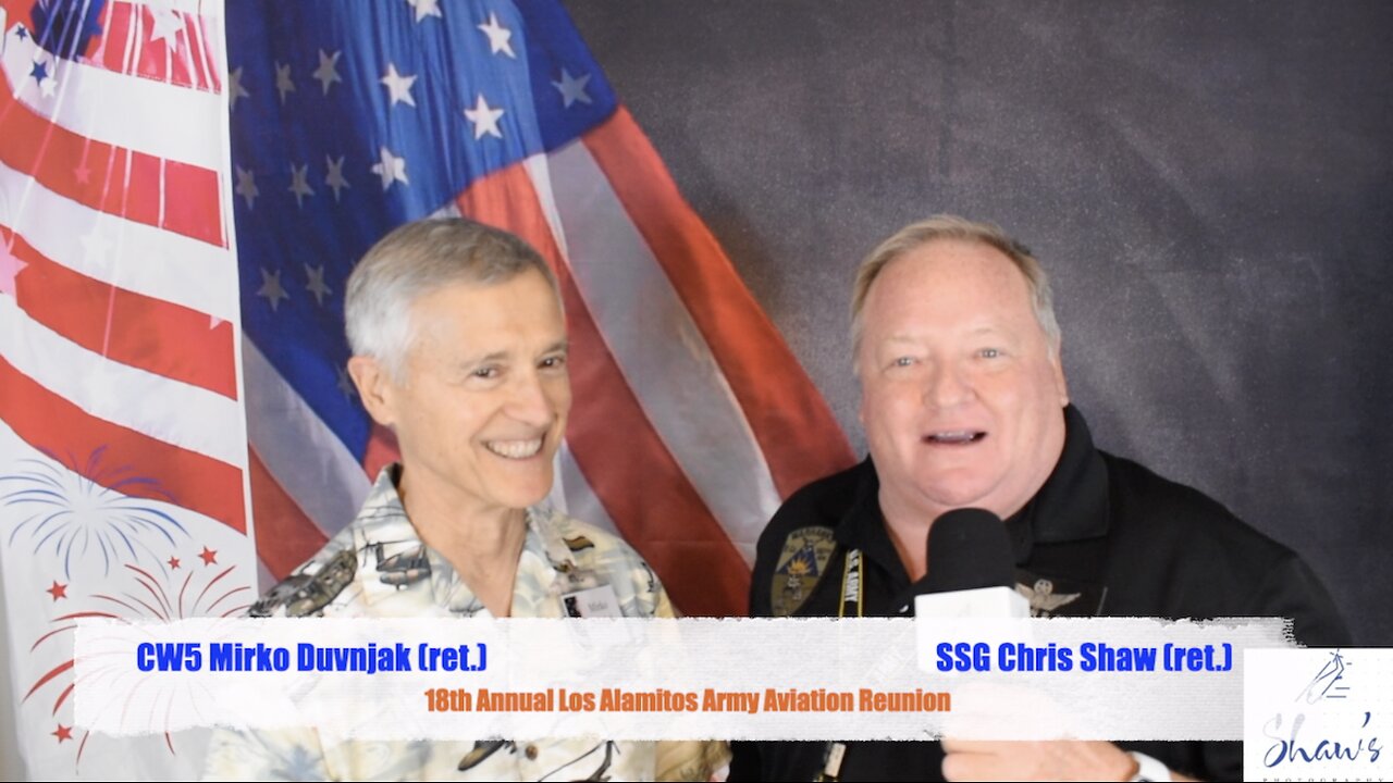 SHAW ARMY STORIES INTERVIEW CW5 MIRKO DUVNJAK (ret.) U.S. ARMY HELICOPTER PILOT PART 1, 06-07-2025