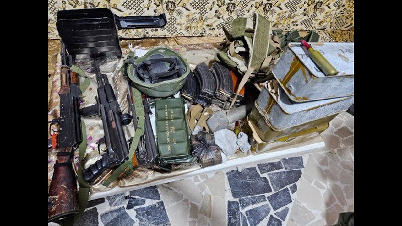 IDF soldiers questioned several suspected arms dealers and seized weapons during an overnight raid