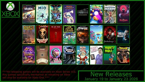 New Xbox Games for January 19 to January 23 2026