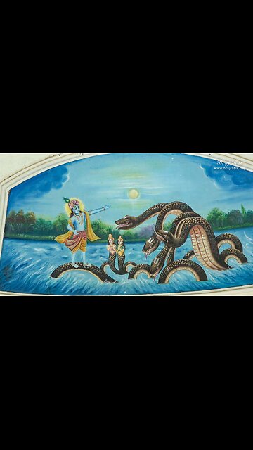 🐍 When Krishna Danced on the Serpent’s Head ✨🌊