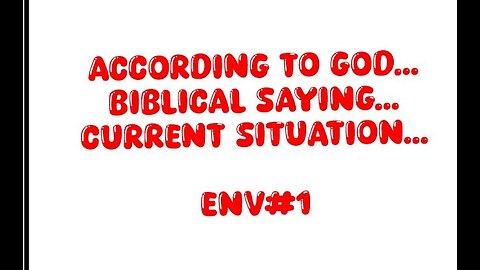 ENV#1... Global 666 government. Bible prophecy. Digital ID/Currency. Tracking and surveillance