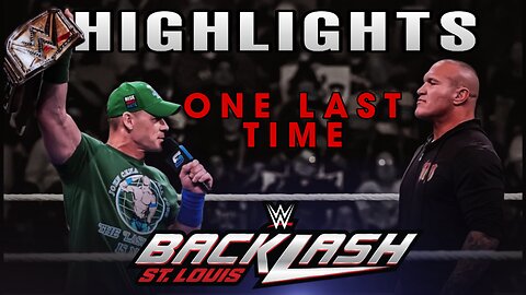 John Cena Vs Randy Orton - WWE Undisputed Championship - Backlash 2025 - Highlights
