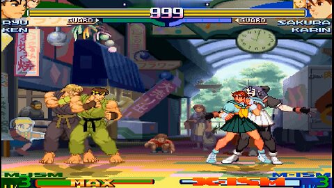 Ryu & Ken vs. Sakura & Karin - (Hardest AI)