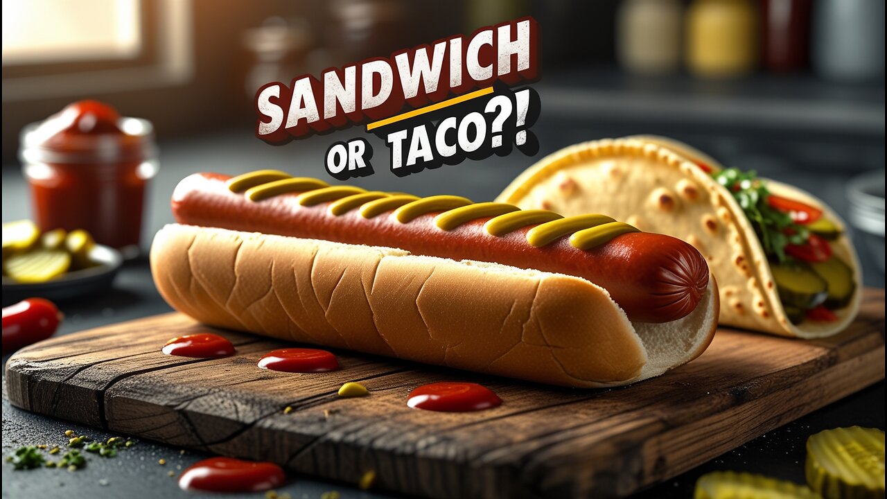 Is a hotdog a sandwich or a taco?