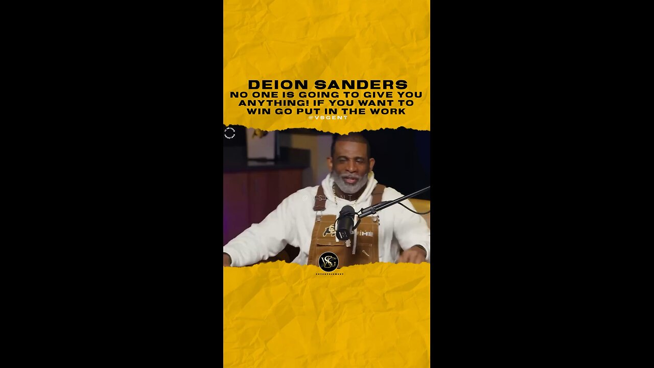 @deionsanders No one is going to give you anything! If you want to win go put in the work