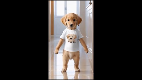 cute dog dancing