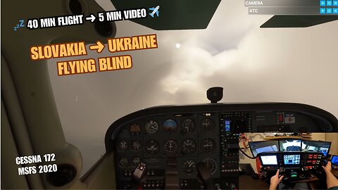 🌫️🌲 Through the Fog, Over the Trees, Butter Landing! ✈️ MSFS Virtual Cessna 🇸🇰 Košice to 🇺🇦 Uzhhorod