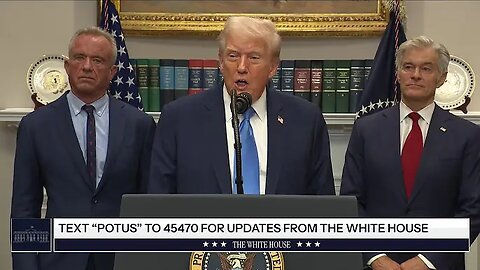 President Trump Makes an Announcement on Medical and Scientific Findings for America's Children