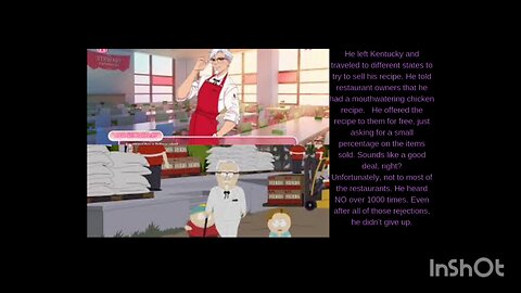 English Stories colonel sendllers kentucky fried chicken.