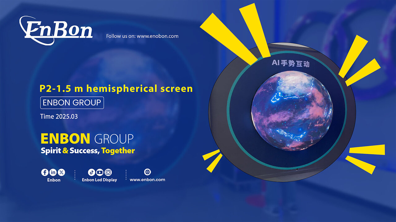 Enbon AI interactive spherical LED display makes a stunning debut