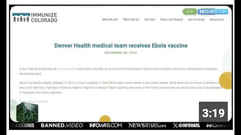 "US Hospitals Accused of Administering Untested Ebola Vaccine that Sheds!"