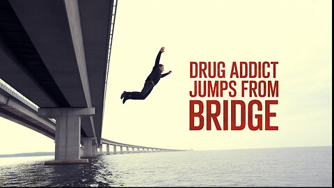 Shocking Moment a Suspect LEAPS Off Bridge to Escape Police