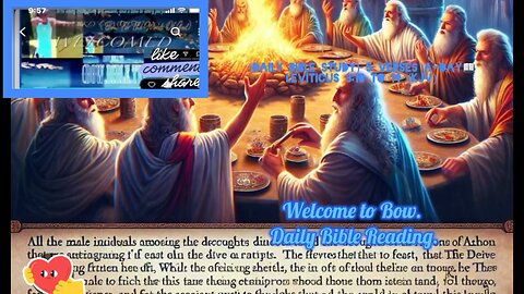 Bow. Daily Bible Reading. Five Verses A day: of The We are in The Book of:Leviticus 3:15 To 17 (KJV)