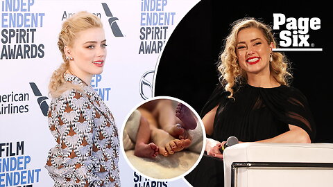 Amber Heard welcomes twins, Agnes and Ocean, after 'fertility challenges'