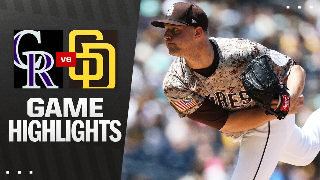 Rockies vs. Padres Highlights (4/13/25) | MLB Highlights