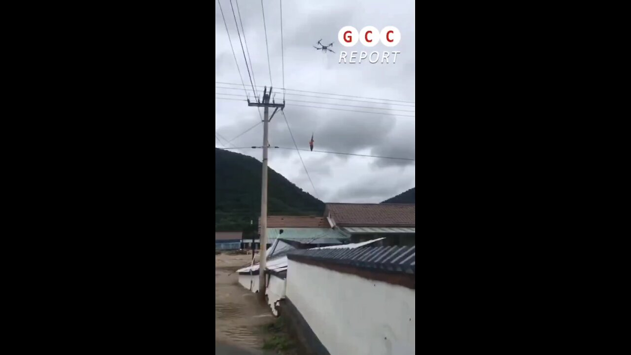 #China #Jian #flooding #drones #rescue #Jilin #storm #agriculturaldrones #weather #climate #anomaly