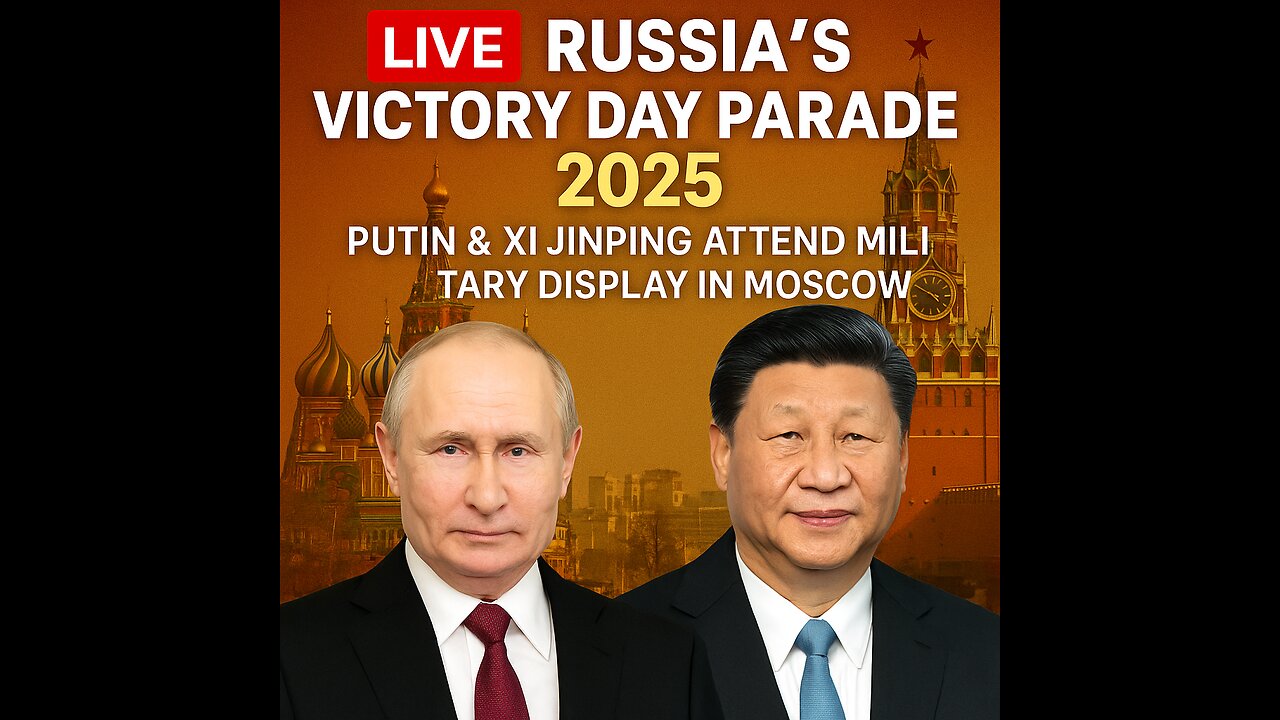 LIVE: Russia’s Victory Day Parade 2025 – Putin & Xi Jinping Attend Military Display in Moscow 🇷🇺