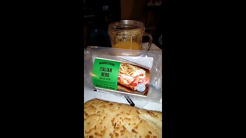 Eating Marketside Italian Hero Half Sub, Dbn, MI, 12/15/25