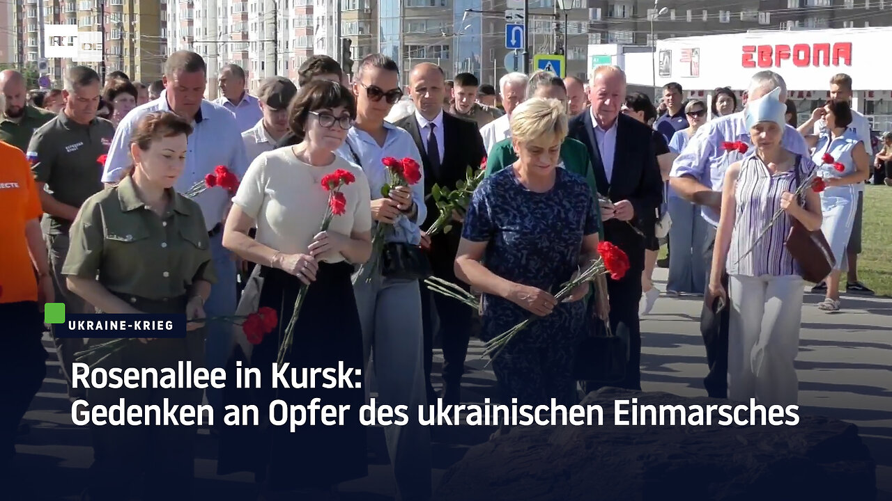 Rosenallee in Kursk: Gedenken an Opfer des ukrainischen Einmarschs