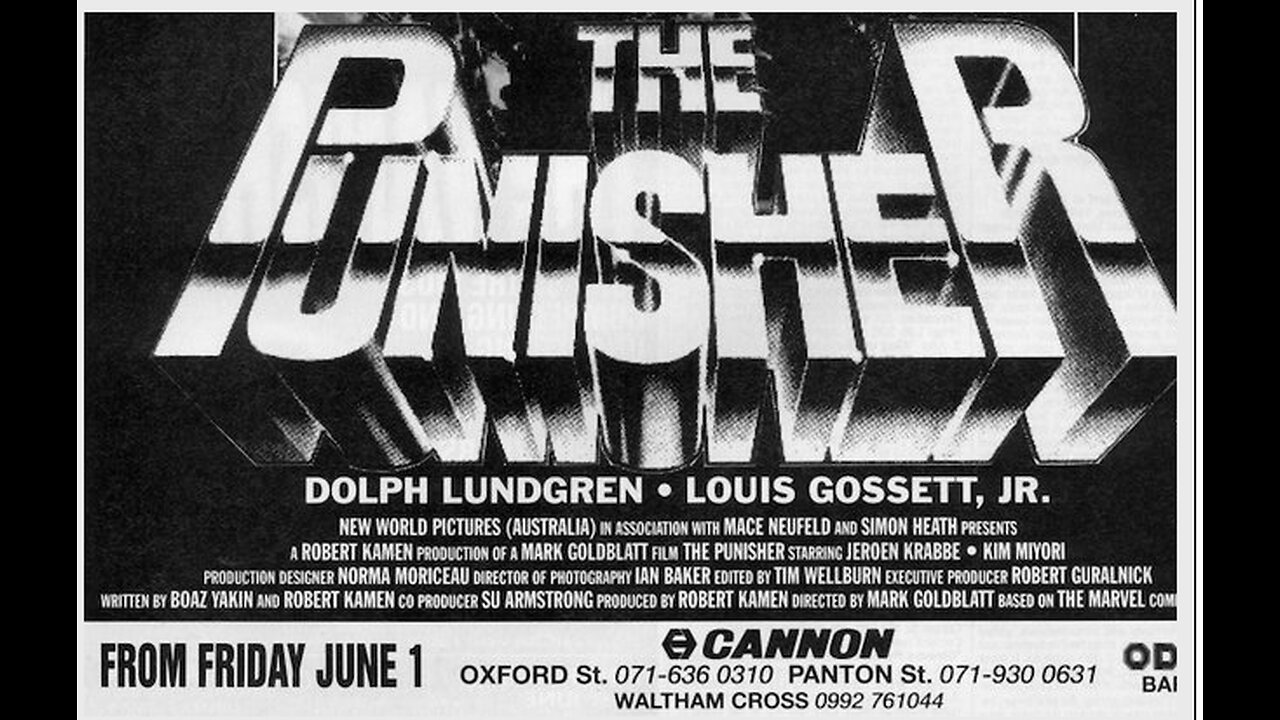 1989 The Punisher Movie Dolph Lundgren