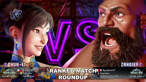 Kuya Kalbo SF6 Ranked Match Roundup. Chun Li Master Rank [Hori Fight Stick]