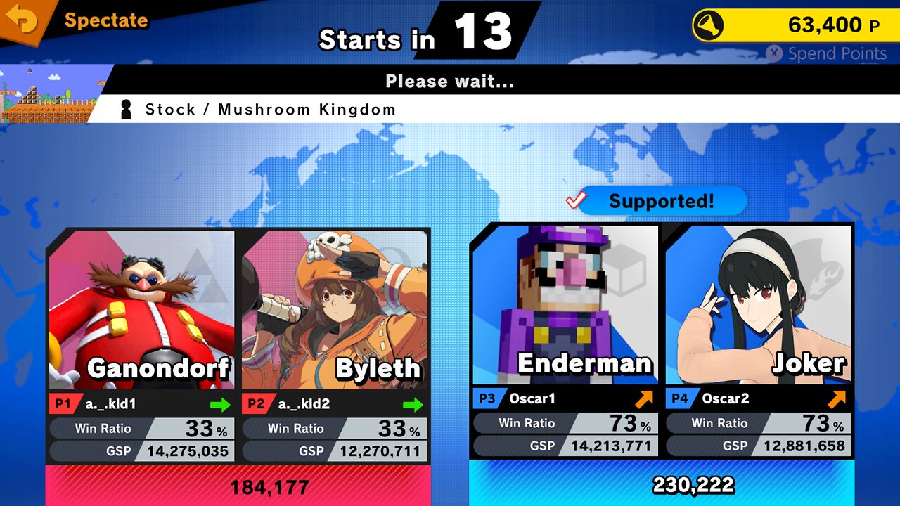 SSBU Online Spectator Mode with Special Characters Quickie 9/4/25