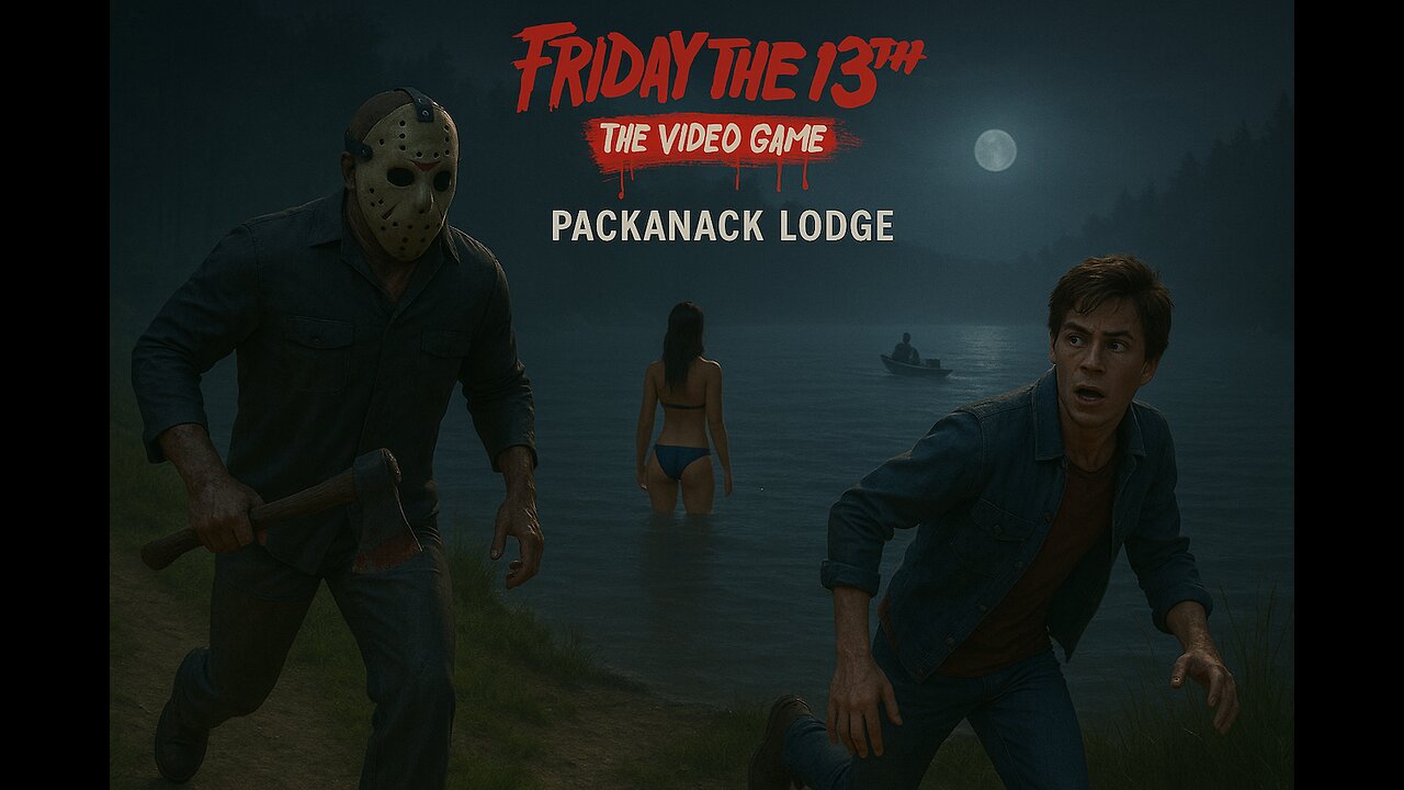 Friday the 13th the Video Game: A J Mason failing to escape Packanack Lodge