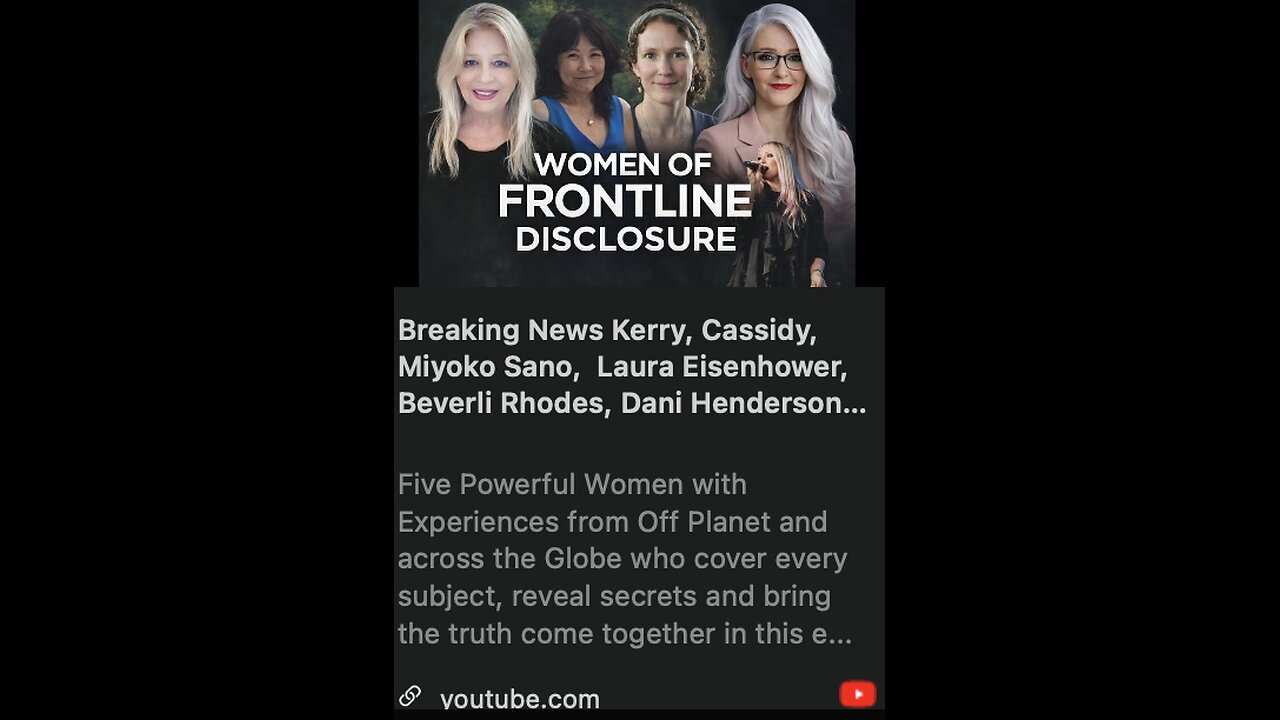 WOMEN ON THE FRONTLINE OF DISCLOSURE