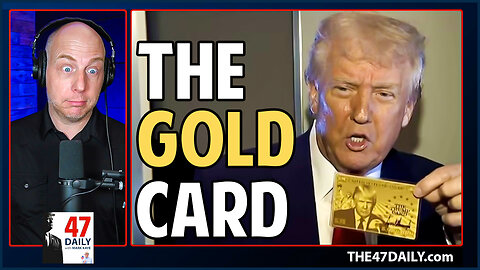 TRUMP Shows Off $5,000,000 Gold Card!