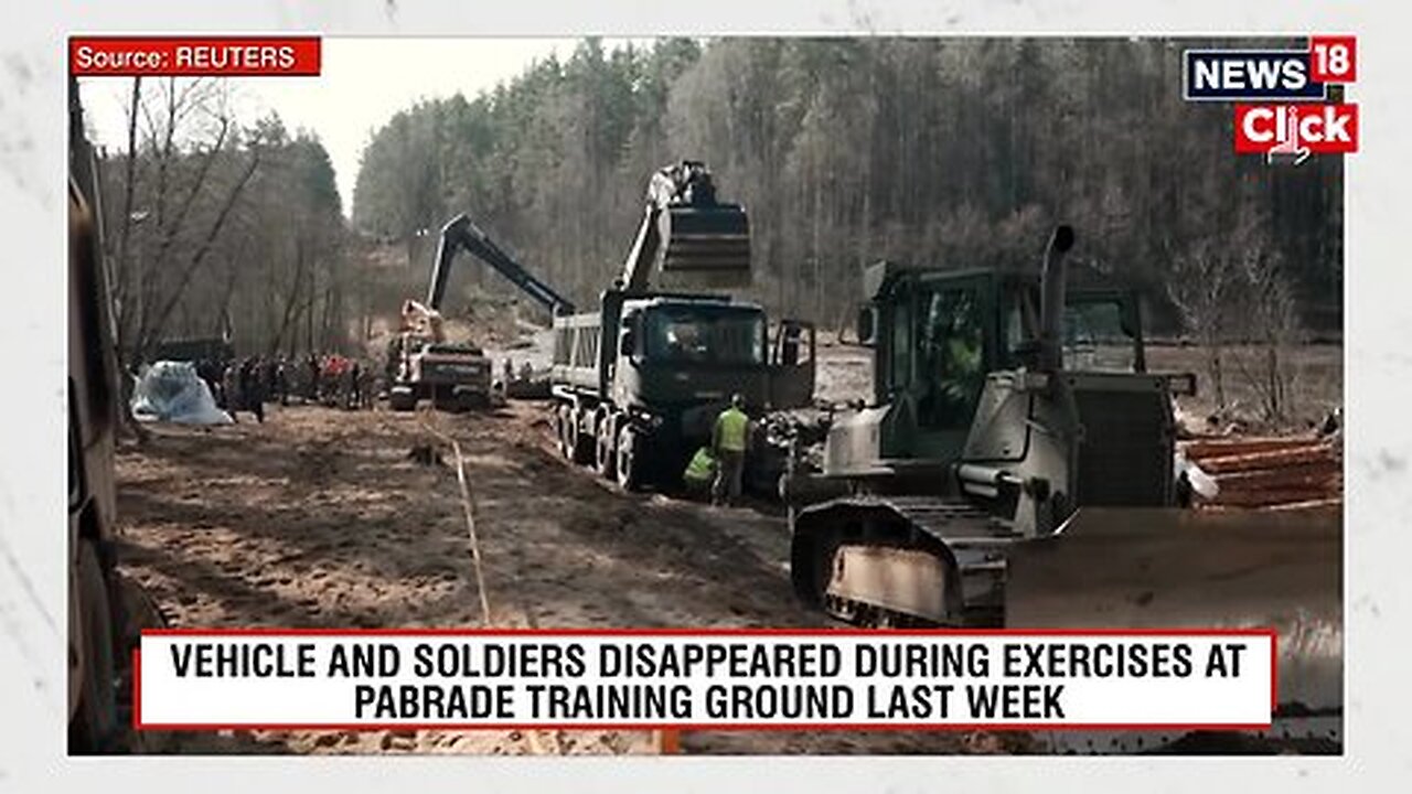 US Armored Vehicle Missing In Lithuania Pulled From Swamp, Soldiers Still Missing