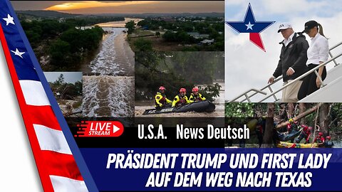 LIVE - Präsident Trump und First Lady Melania besuchen das Katastrophengebiet in Texas
