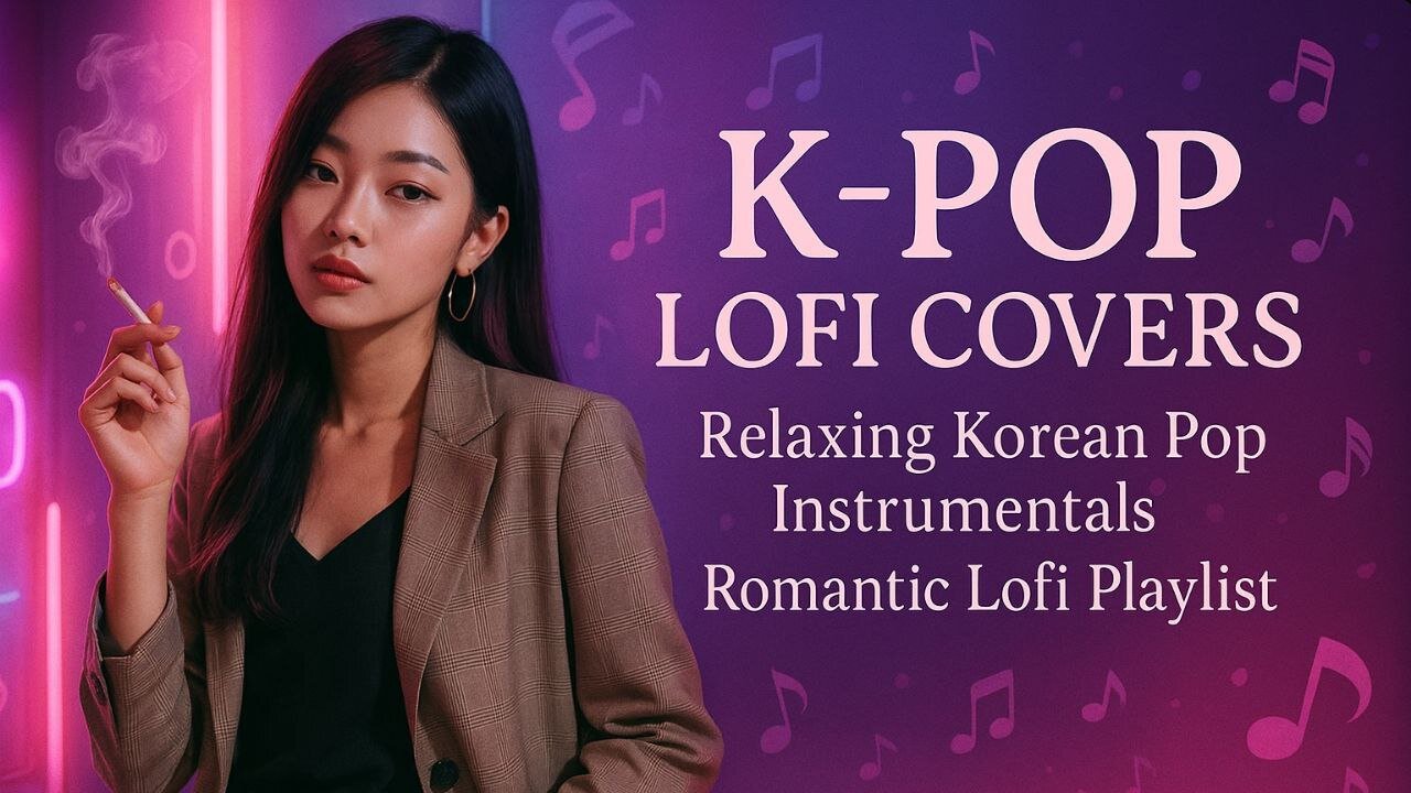 K-Pop Lofi Covers – Relaxing Korean Pop Instrumentals | Romantic Lofi Playlist