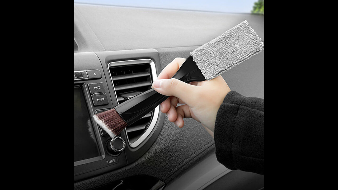 Multi-functional Dual-sided Detailed Car Duster, for Dashboards, Vents, Interiors & More