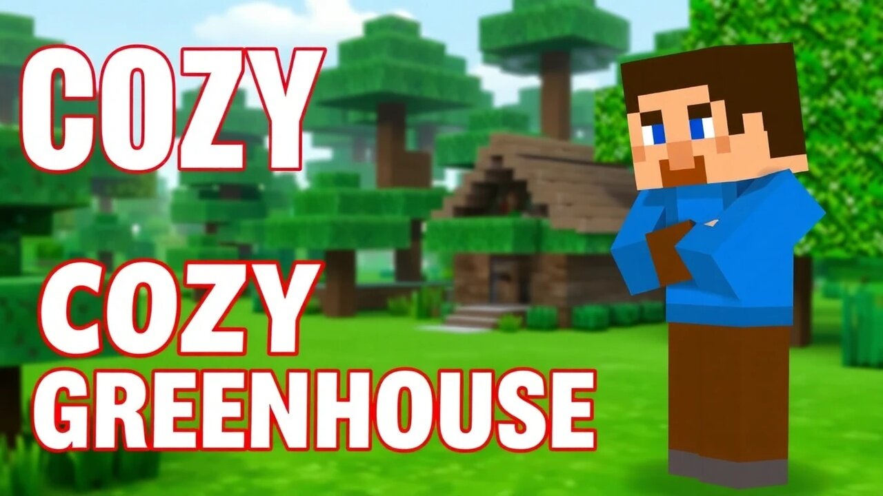 Ultimate Cozy Minecraft Greenhouse and Starter House Combo Tutorial